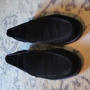 Tod's Men's Black Suede Loafers, Men's size UK 9
